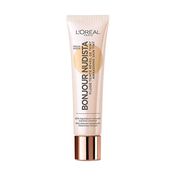 2 x LOreal Paris Bonjour Nudista Awakening Skin Tint BB Cream 30ml Medium