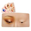 1/2 PCS The Perfect Aid to Practicing Makeup, The Perfect Aid to Practicing Makeup Face Makeup Mannequin Silicone Practice