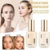 ADMD Foundation,Hydrating Waterproof and Light Long Lasting Foundation,Moisturizing Concealer Oil Control,for All Skin Types 
