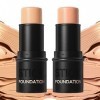 2In1 Concealer and Foundation Stick, Lightweight Matte Multi-Purpose Foundation Stick, Long-Lasting Waterproof Foundation Sti