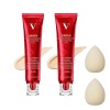 New Fv Red Ginseng and Birds Nest Peptide Skin Nourishing Foundation, Red Ginseng Liquid Foundation, Fv Foundation Waterproo