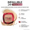 LOréal Paris - Fond de Teint Poudre Longue Tenue - Waterproof - Infaillible 24H Fresh Wear, Teinte : Sable Doré 200 , 53 g