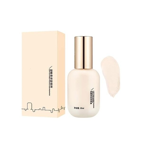 Fond de teint hydratant imperméable et léger de longue durée, fond de teint - couverture légère et longue durée for tous les 