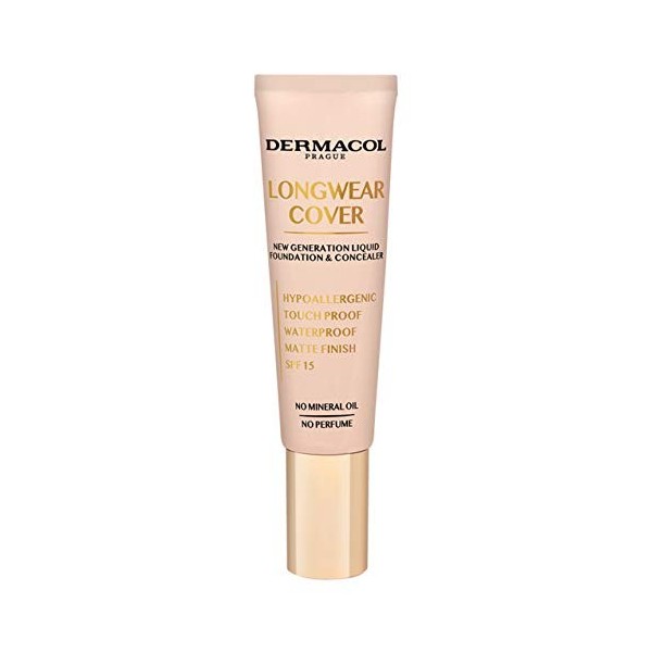 Dermacol - Fond de Teint et Correcteur de teint Longue Durée, Pour Les Cernes, avec SPF 15 et vitamine E, imperméable à leau