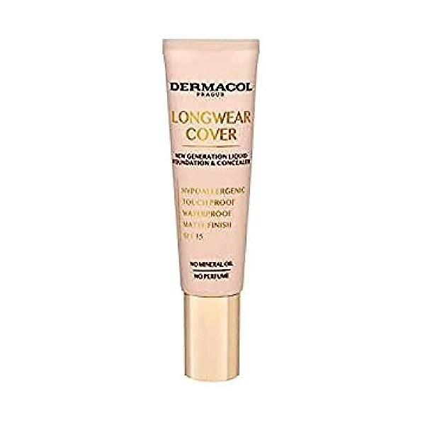 Dermacol - Fond de Teint et Correcteur de teint Longue Durée, Pour Les Cernes, avec SPF 15 et vitamine E, imperméable à leau