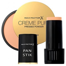 Max Factor Pan Stik Compact Foundation Fond de teint 3 en 1 Crème Puff Pressed Powder Crème Puff Poudre Matifiante Longue Ten