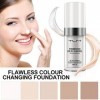 TLM Fond de teint anti-cernes changeant de couleur – x3 30 ml Crème de maquillage naturelle impeccable qui se mélange à nimp