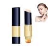 Dual Action Full Coverage Foundation Stick, 2-in-1 Color Changing Concealer Stick with Brush, Concealer Full Coverage Pore, F