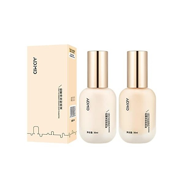 Hydrating Waterproof And Light Long-Lasting Foundation-ADMD Light Fog Makeup Holding Liquid Foundation, Admd Foundation For M