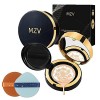 MZV Air Cushion BB Cream Waterproof Foundation, Water Bead Tricolor Latte Concealer Cushion, Long-lasting Moisturizing Air Cu