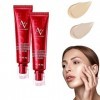 Red Ginseng Birds Nest Concealer Liquid Foundation,Foundation for Mature Skin Full Coverage Concealer Long Lasting,for Oily 