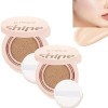 Vitality New Skin Cushion BB Cream, O.TWO.O New Skin Cushion BB Cream, O.TWO.O Shine Cushion BB Cream, Long Lasting Foundatio