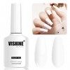 Vishine Vernis à ongles Semi-permanent Gel Polish UV LED Soak Off Manucure Blanc 020 