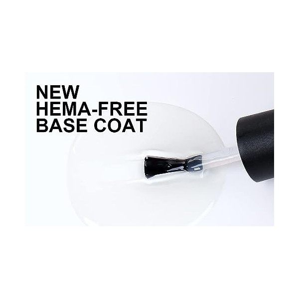 AIMEILI Base Coat de Vernis Gel Semi-Permanent Vernis à Ongles UV LED Soak Off Gel Polish 10ml