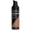 GOSH Fond de teint Dextreme Full Coverage 30 ml I Maquillage liquide hydratant pour un teint impeccable I Maquillage vegan à 