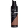 GOSH Fond de teint Dextreme Full Coverage 30 ml I Maquillage liquide hydratant pour un teint impeccable I Maquillage vegan à 