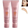 3 in 1 Whitening Sunscreen Foundation,Korean Whitening Sunscreen Foundation,Sunscreen Concealer,Waterproof Foundation Makeup 