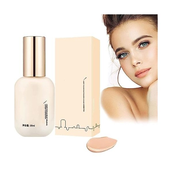 Fond De Teint Hydratant Imperméable Et Léger Longue Durée, Fond De Teint Liquide Léger Pour Le Maquillage, Anti-cernes Hydrat