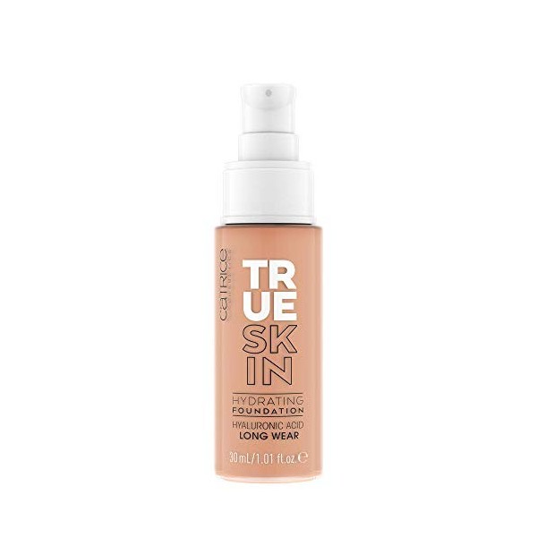 Catrice Cosmetics True Skin Fond de teint hydratant à lacide hyaluronique longue tenue 033 Cool Almond 