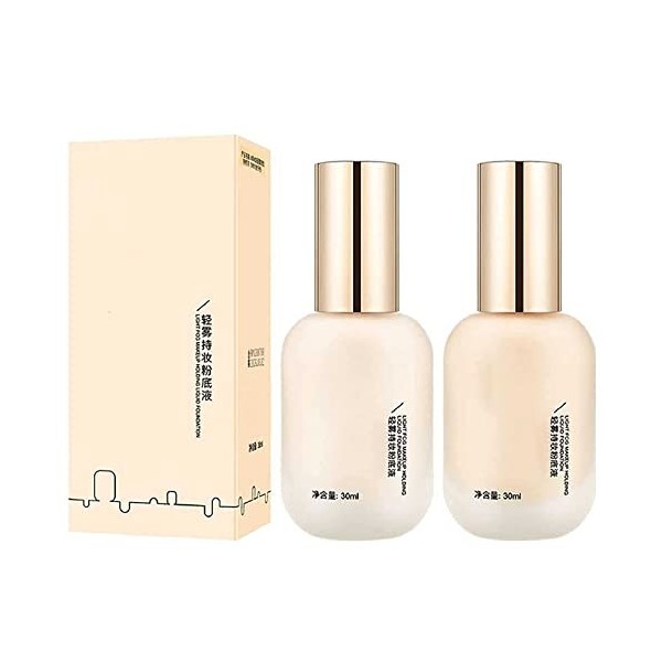 Hydrating Waterproof And Light Long-Lasting Foundation, Light Fog Makeup Holding Liquid Foundation, Foundation, Creamy Liquid