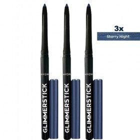 3 x Avon Glimmerstick Eyeliner in Starry Night Blue Eyeliner / Khôl / Crayon