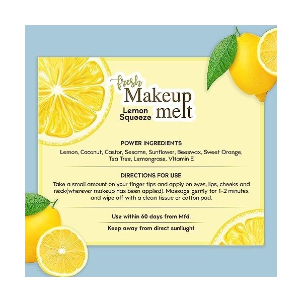 Green Velly Nat Habit - Back To Natural Secrets Everyday Fresh Lemon Squeeze Makeup Melt - 25ml