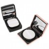 LEUYA Cushion Foundation 2Pcs Portable Make- up Powder Container Cushion Compact with Powder Puff Mirror Makeup Foundation