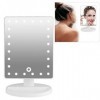 Sonew Miroir de Maquillage Miroir de Courtoisie avec Lumières, Miroir Cosmétique Grossissant 10 Fois Plus Clair pour Le Maqui