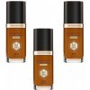 3 x Max Factor Face Finity Flawless 3 in 1 Foundation 30ml - 100 Sun Tan