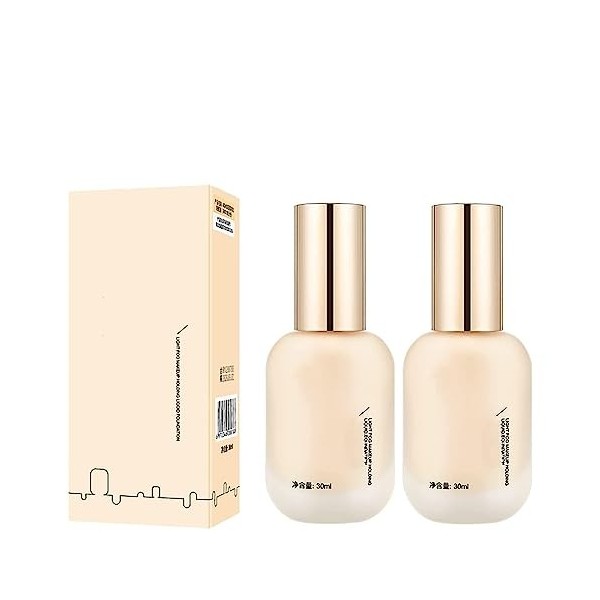 Hydrating Waterproof and Light Long Lasting Foundation, Matte Oil Control Concealer Foundation Cream, Light Fog Makeup Holdin