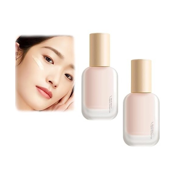 Joco Foundation,Joco Creamy Liquid Foundation,Light Yarn Beauty Foundation Liquid,40ml Joco Cream Set 