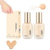 Hydrating Waterproof and Light Long Lasting Foundation, Concealer Foundation Cream, Light Makeup Holding Liquid Foundation, f