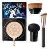 Mushroom Head Air Cushion CC Cream, Moisturizing Concealer BB Cream with Foundation Brush, Face Foundation Makeup Full Covera