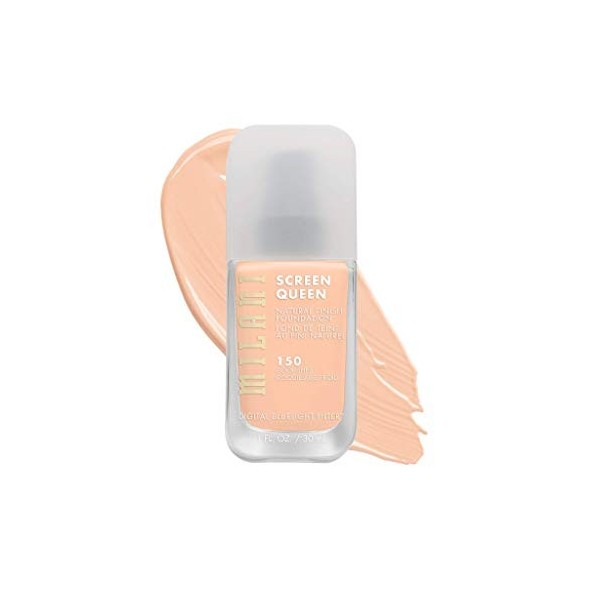 Milani Screen Queen Liquid Foundation Makeup - Cruelty Free Foundation With Digital Bluelight Filter Technology Cool Shell 