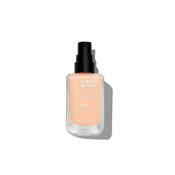 Milani Screen Queen Liquid Foundation Makeup - Cruelty Free Foundation With Digital Bluelight Filter Technology Cool Shell 