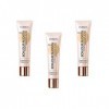 LOréal Paris Fluide Teinté Bonjour Nudista 03 Medium, lot de 3 3 x 30 ml 