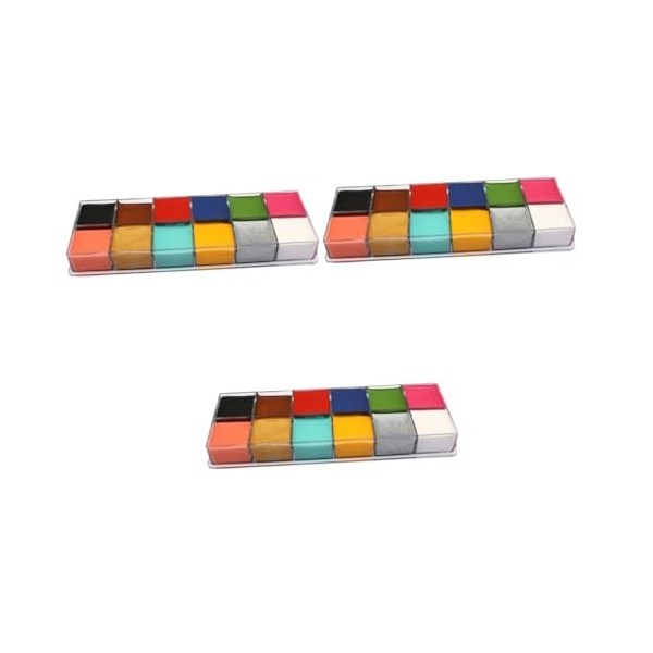 minkissy 2 Boîtes 12 Enfants Costume Kit De Peinture Pour Enfants Kit DHuile Peintures Pour Adultes Peinture Pour Le Visage 