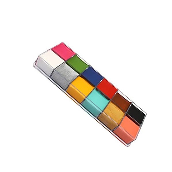 minkissy 2 Boîtes 12 Enfants Costume Kit De Peinture Pour Enfants Kit DHuile Peintures Pour Adultes Peinture Pour Le Visage 