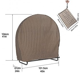 fanelod Couvre-poussière Ronde, Nouveau 210D étanche étanche extérieur Portable Portable étanche Cour de chouet de Bois de Bo