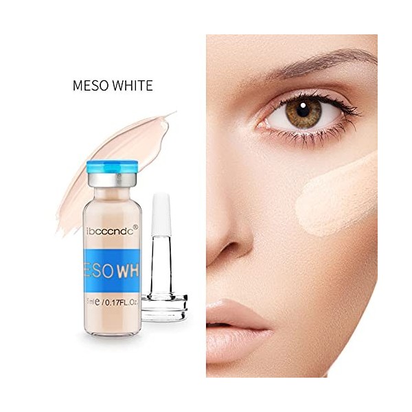 Anself 5MLx10PCS Ampoule Liquid Foundation Starter Kit Semi-Permanent Foundation BB Cream Natural Nude Make Up Foundation