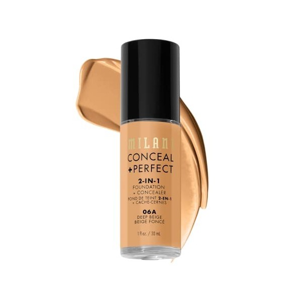 Milani C-M0-012-22 Conceal And Perfect 2 in 1 Foundation + Concealer Deep Beige, 30 ml