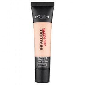 2 x LOreal Paris Infallible 24H Matte Foundation 35ml - 11 Vanilla