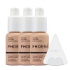 Glamza Phoera Foundation Kit de maquillage à couverture complète – Contrôle de lhuile longue durée 24 heures – Crème anticer