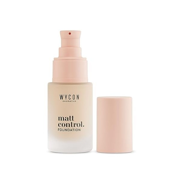 WYCON cosmetics MATT CONTROL Fluid Foundation, Fond de teint fluide sans huile de finition mate et couvrance modulable - 01 b