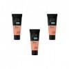 Maybelline New York Fond de teint Fluide Fit Me Matte & Poreless - 242 Miel Clair, Lot de 3 3 x 30ml 