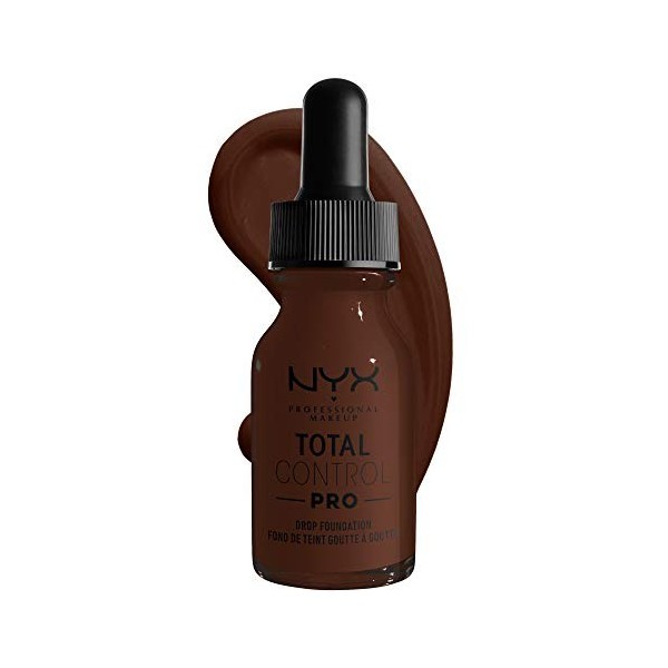 NYX Professional Makeup Total Control Pro Drop Fond de Teint Goutte à Goutte, Dosage Précis, Couvrance Modulable et Personnal