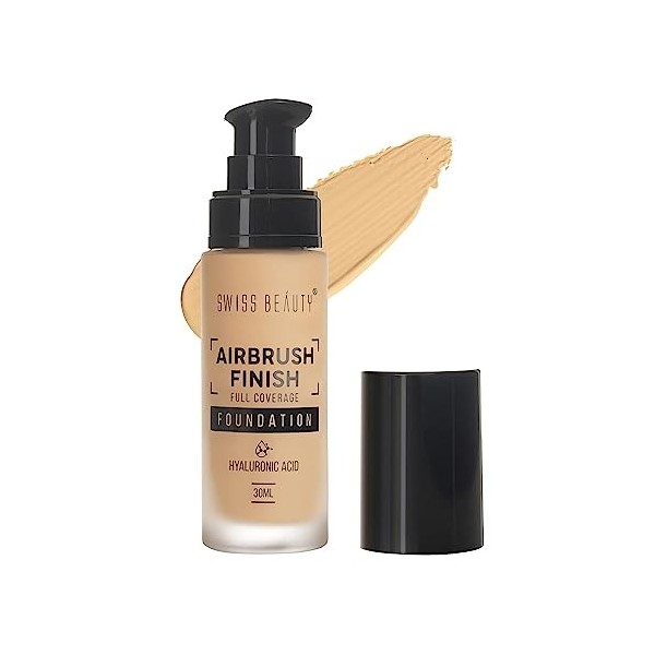 Green Velly Beauty Airbrush Finish Lightweight Foundation | Full Coverage Blendable Foundation for Face makeup |With benefits