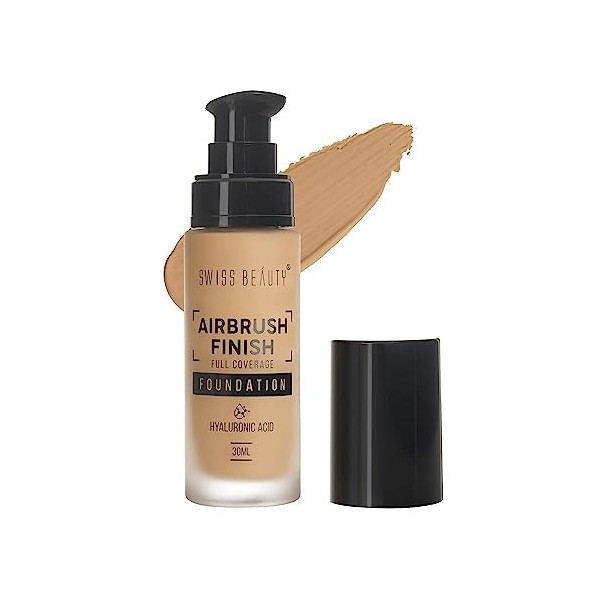 Green Velly Beauty Airbrush Finish Lightweight Foundation | Full Coverage Blendable Foundation For Face Makeup |With Benefits