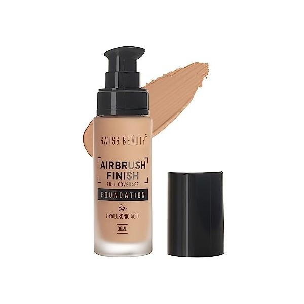 Green Velly Beauty Airbrush Finish Lightweight Foundation | Full Coverage Blendable Foundation For Face Makeup |With Benefits