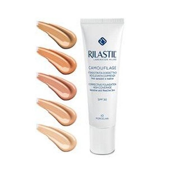 Fondation du Haut couverture Rilastil cosmétique corrective Camouflage Nuance 50 Mocha 30ml